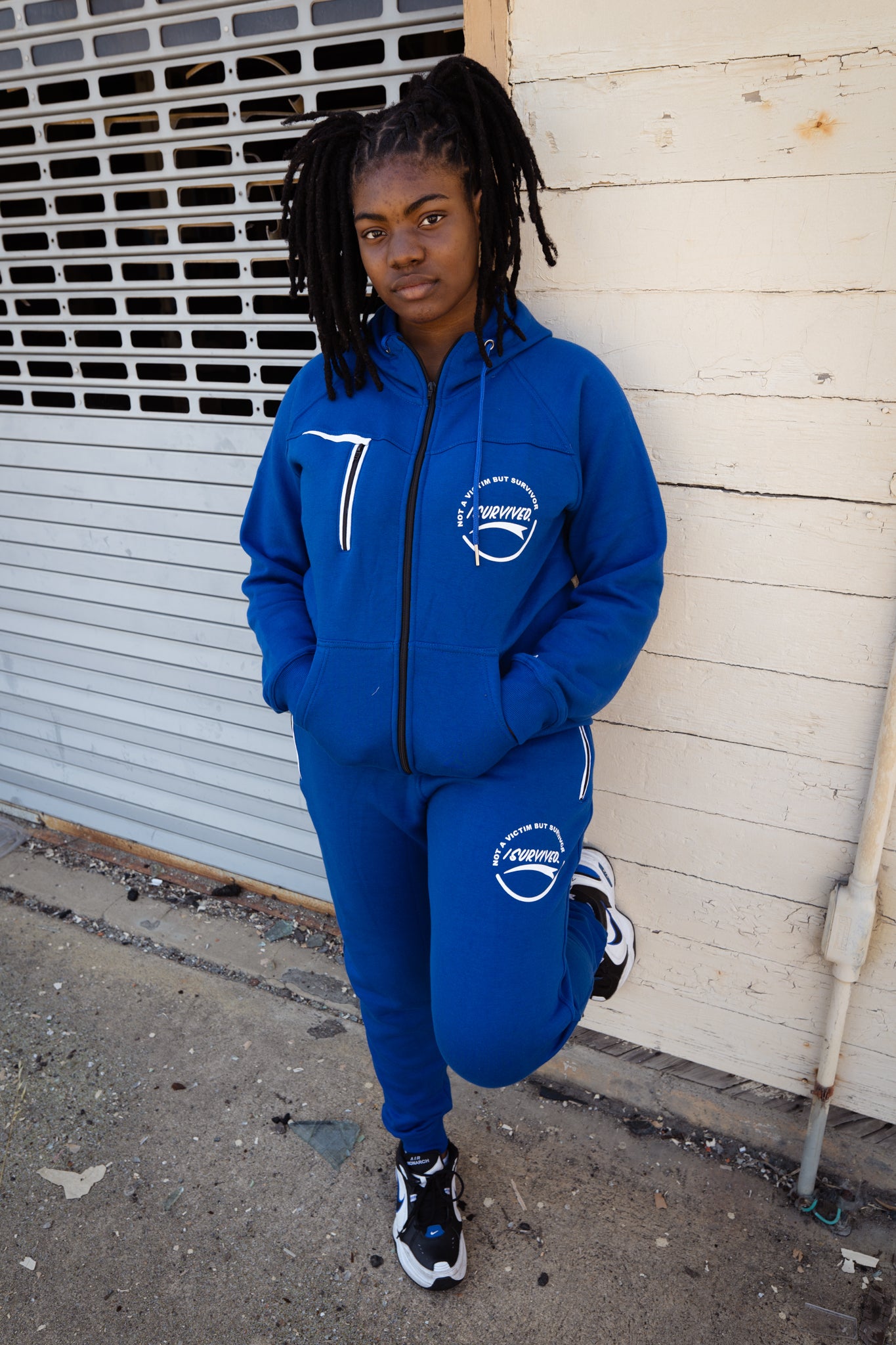 I Survived Sweatsuit Blue