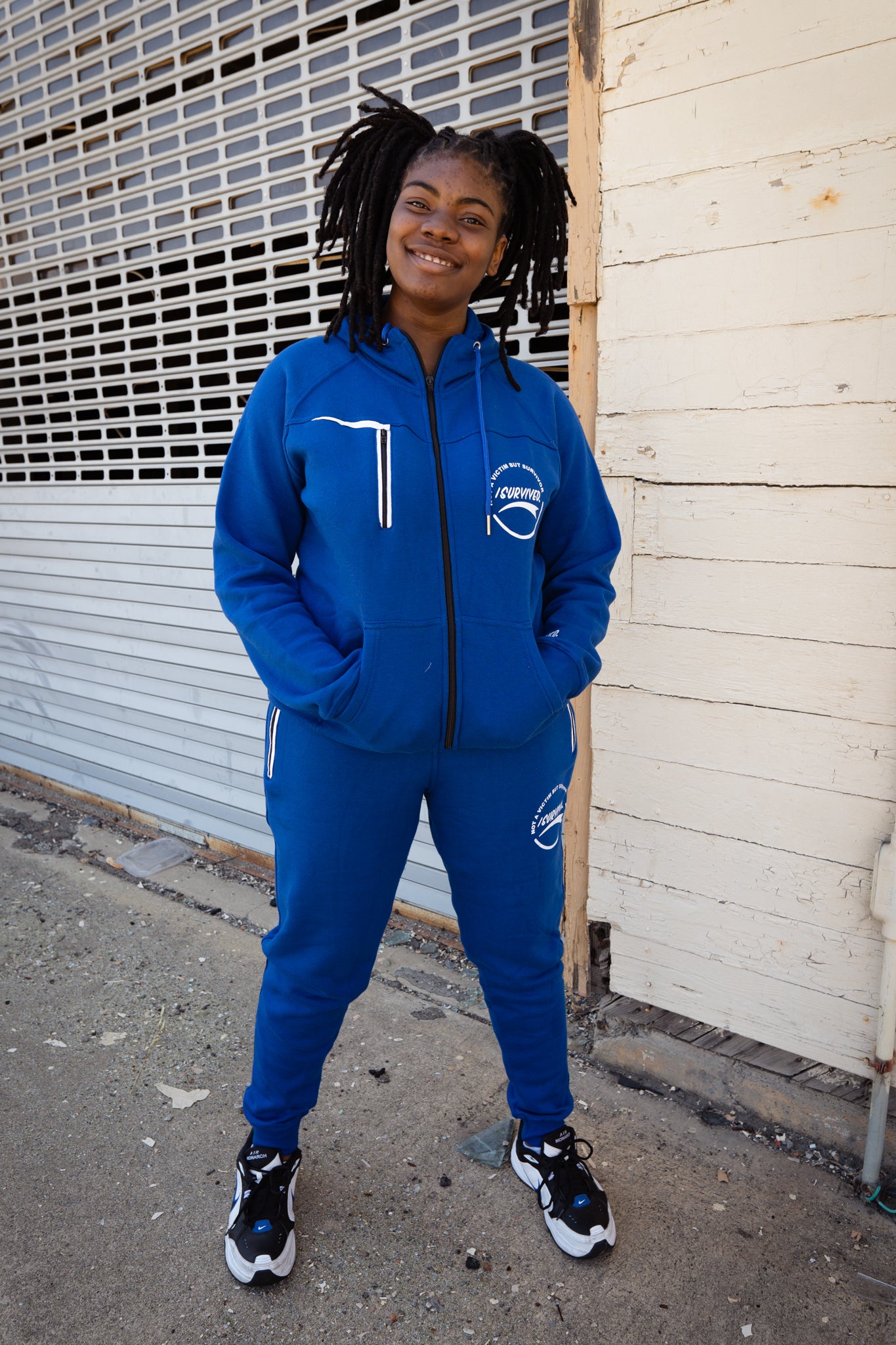 I Survived Sweatsuit Blue